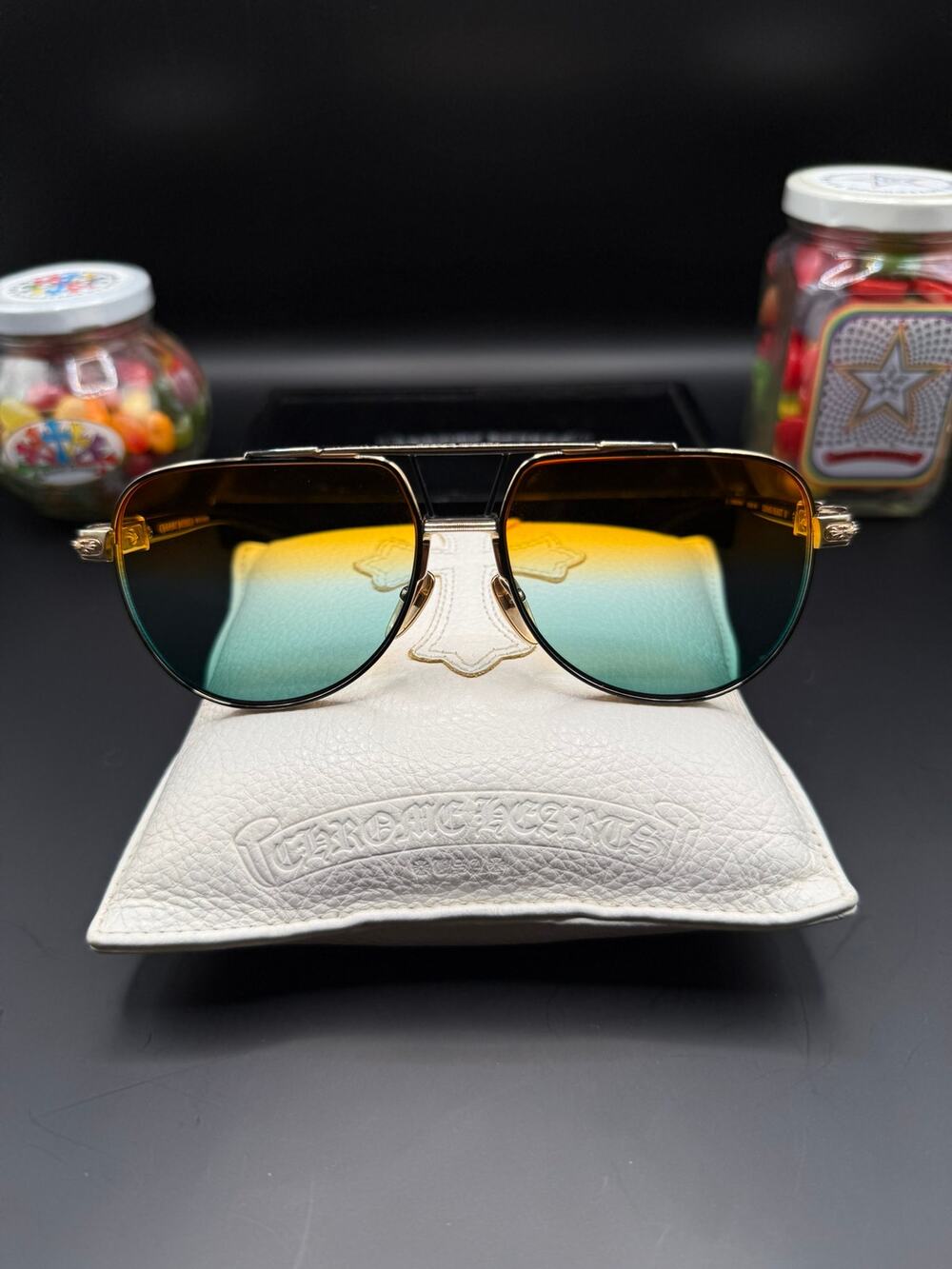 Chrome Hearts Grand Beast IV Sunglasses MBK GP 59 15 140 Authentic